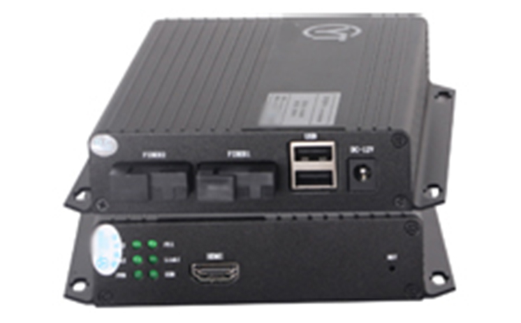 HDMI+鼠標(biāo)/鍵盤(pán)光端機(jī) 傳輸通道（上聯(lián)光纖+下聯(lián)光纖）